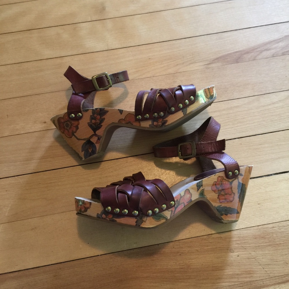 Isabel Marant Bianca wooden platform sandals